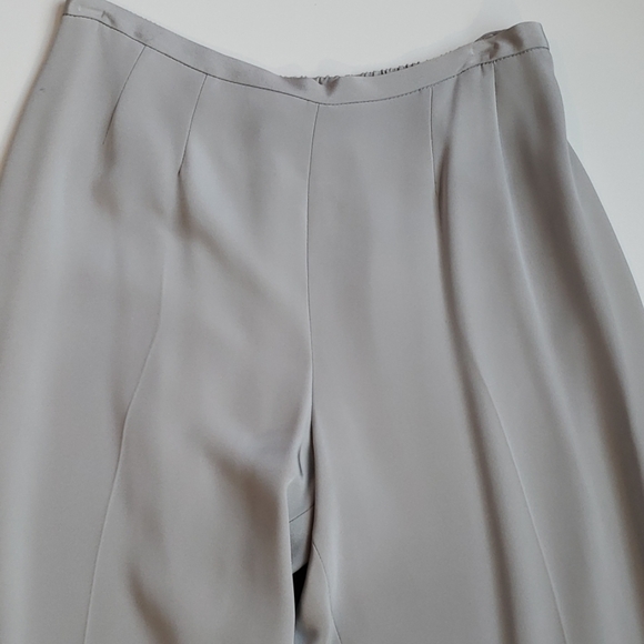 Emmelle 100% Silk Evening Dress Pants Gray - Picture 2 of 8